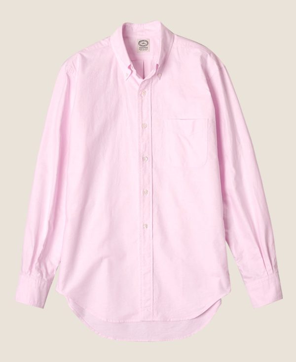 Vintage Ivy Pink Solid Oxford Shirt